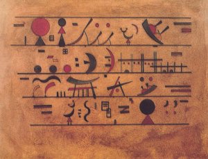 31425 | Kandinsky | Righe di Segni | 80×60 cm