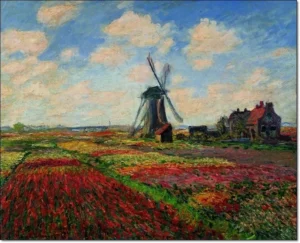 31658 | Monet | Campo di tulipani | 70x50 cm.