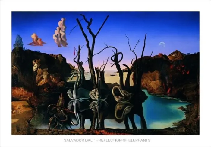 32441 | Dali | Reflection of elephants