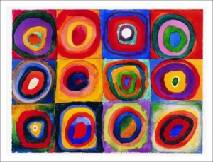 33472 | Kandinsky | Farbstudie quadrate | 70×50 cm