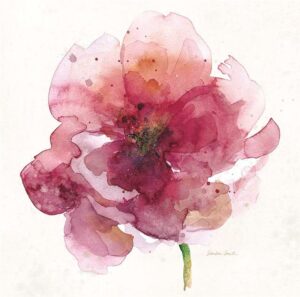 AC3763 | Sandra Smith | Watery Red Bloom 2