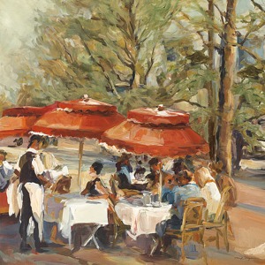 W38683D | Marilyn Hageman | Lunch on the Champs Elysees