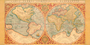 2AA2255 - Anonymous - Orbis Terrae Compendiosa Descriptio, 1587 (H3 - Mapas)