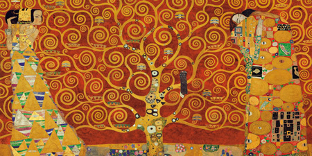 2GK735 - Gustav Klimt - Tree of Life (Red Variation)