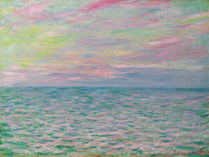 3CM2171 - Claude Monet - Coucher De Soleil à Pourville, Pleine Mer