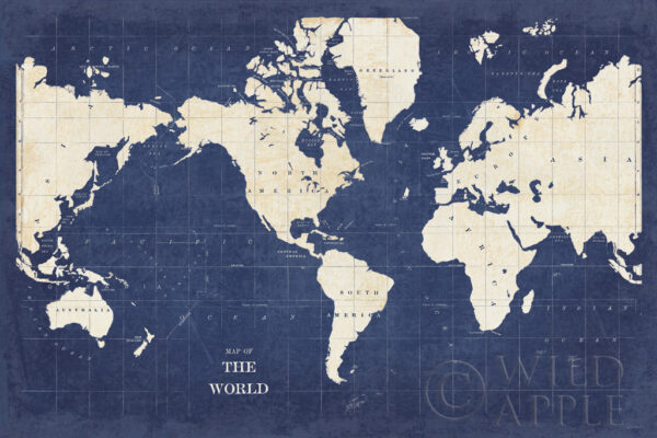 Blueprint World Map - No Border