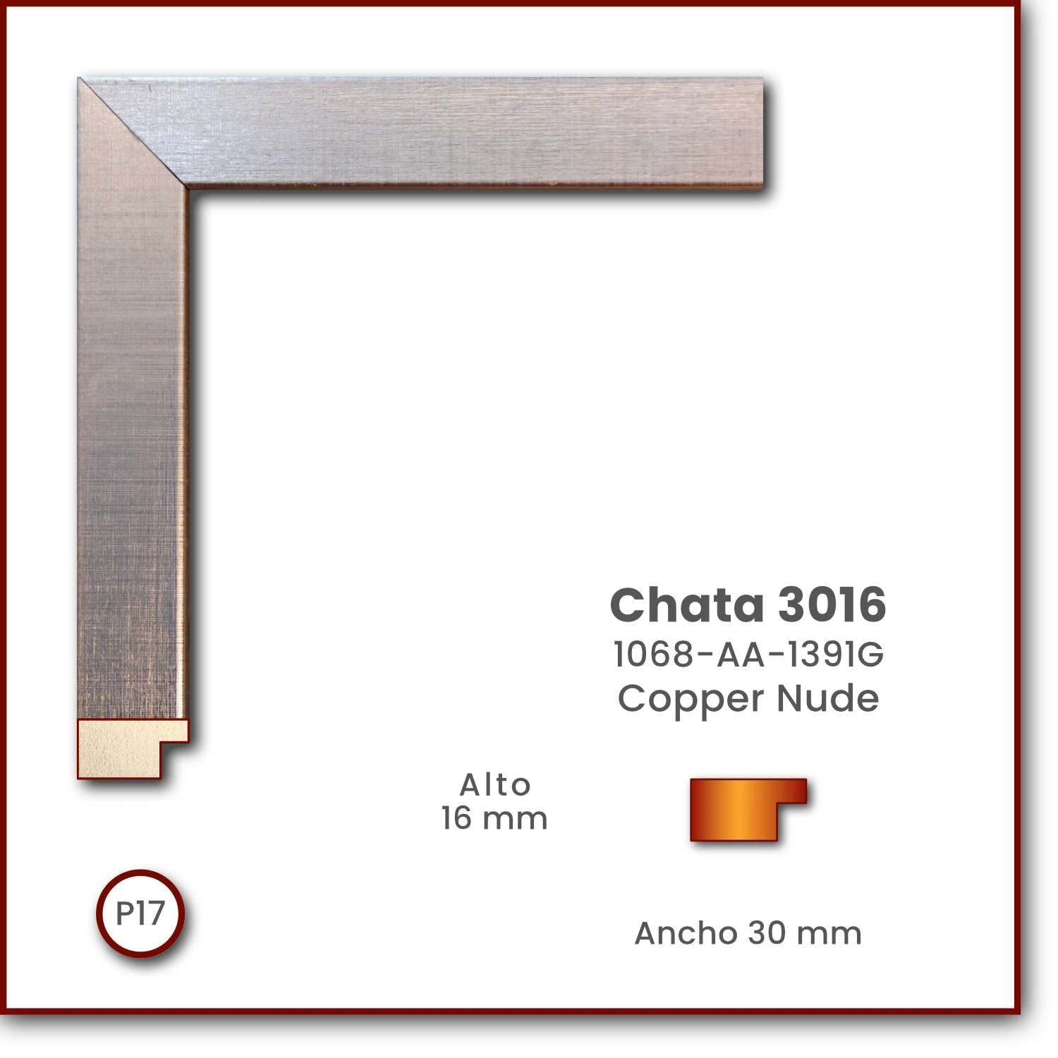 Chata 3016 | Copper Nude | 1068-AA-1391G