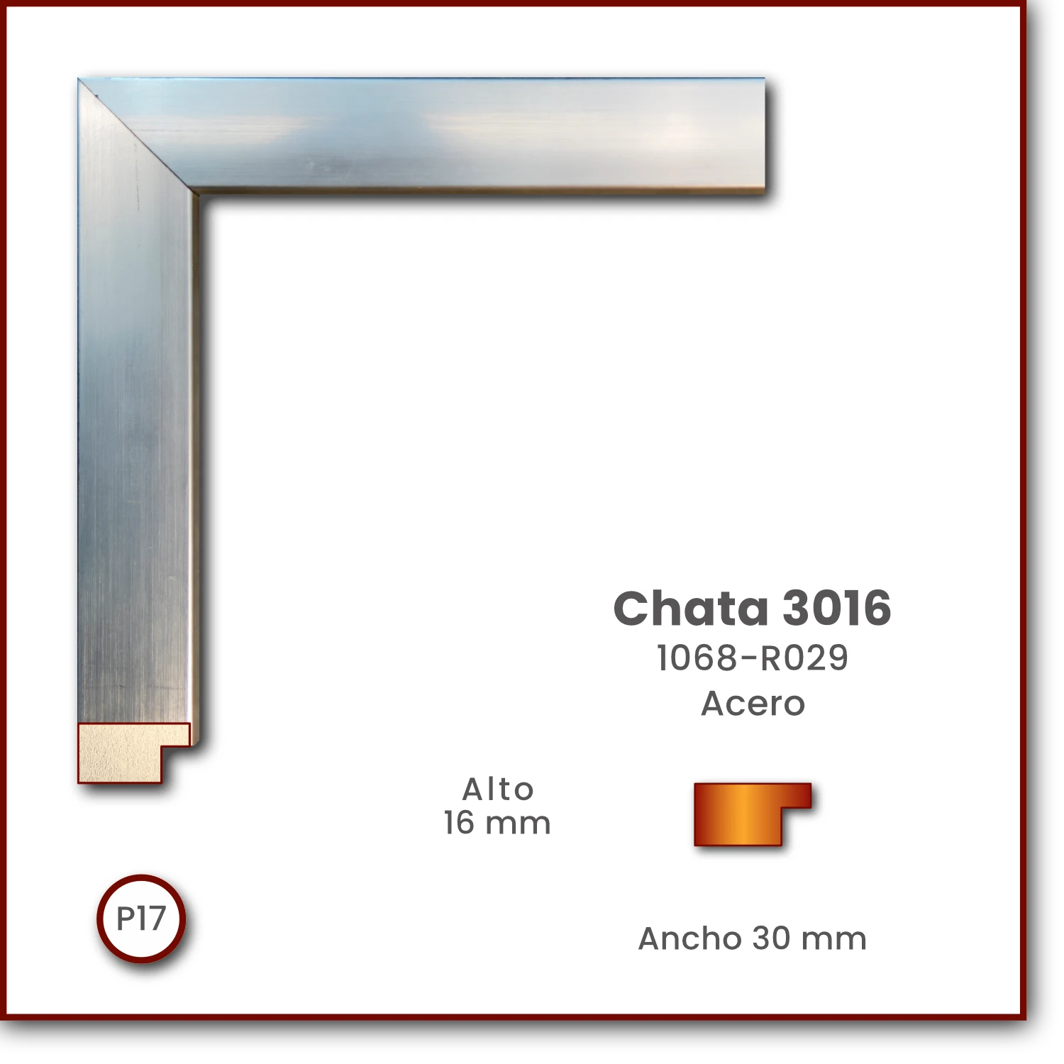 Chata 3016 | Plateado | 1068-R029