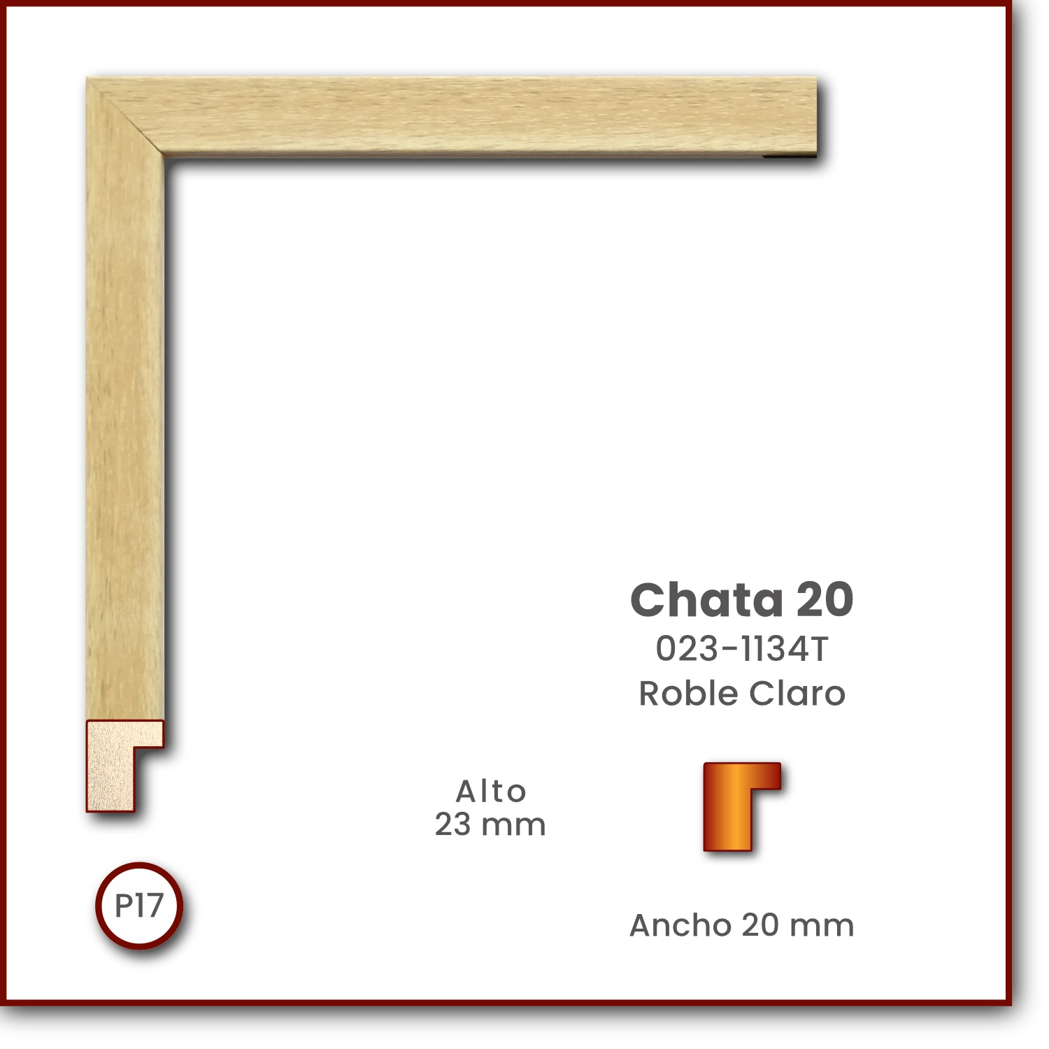 Chata 2023 | Roble Claro | 023-1134T