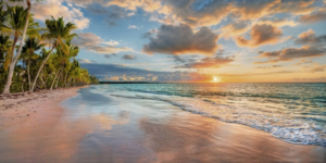 3AP3419 | Pangeas Images | Beach in Maui - Hawaii at sunset