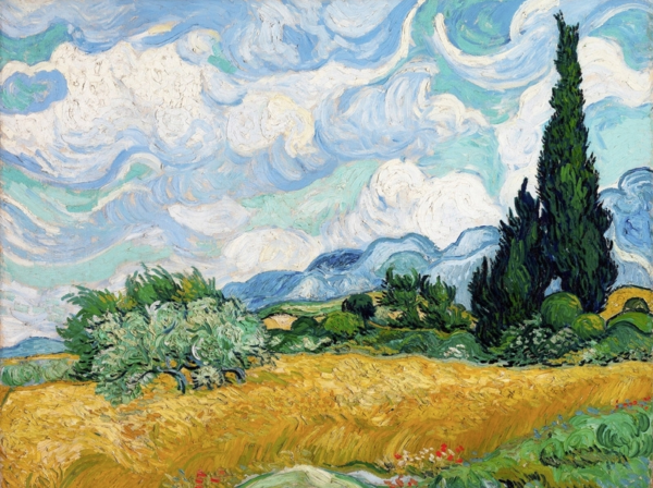 3VG115 | Vincent Van Gogh | Wheat Field with Cypresses