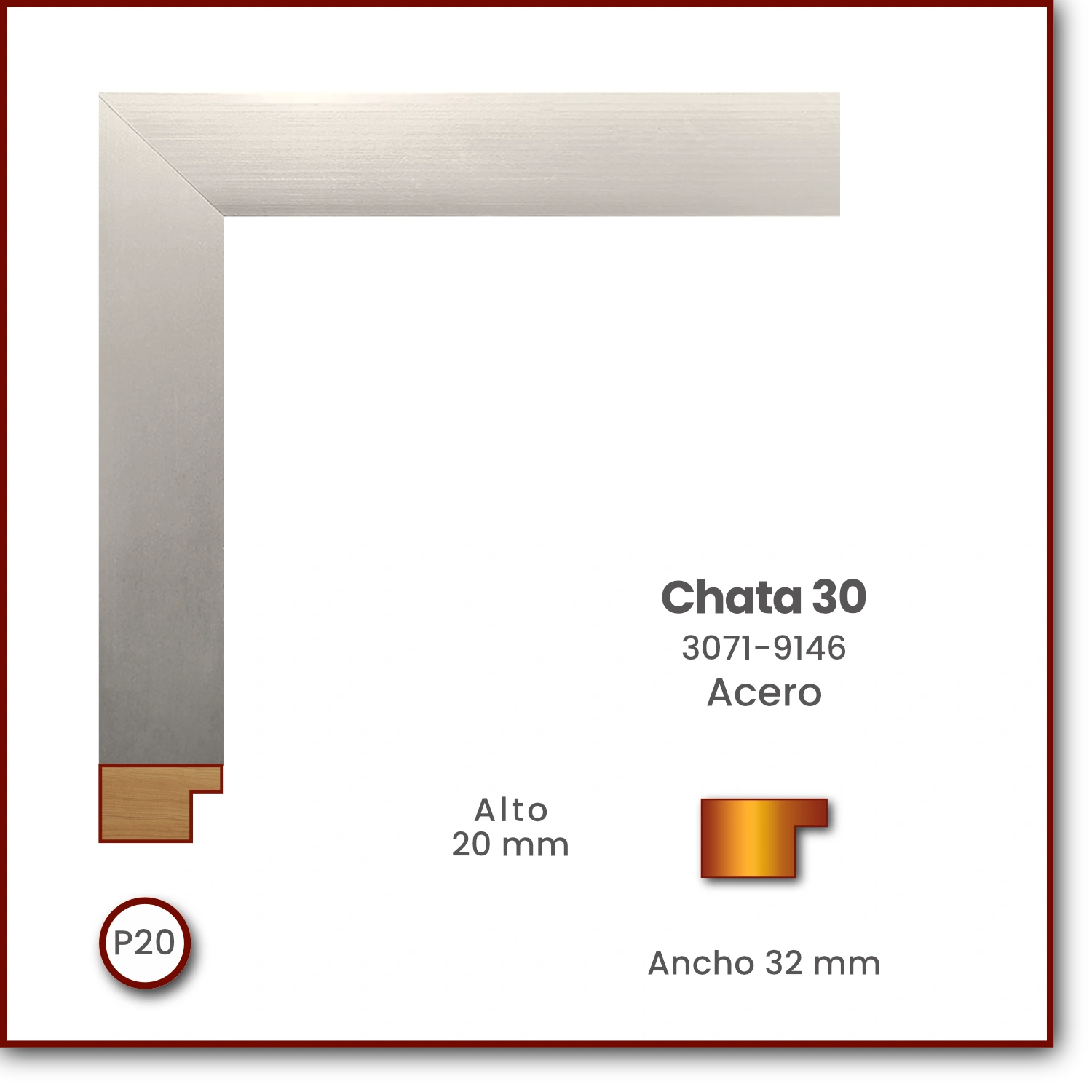 Chata 3220 | Acero | 3071-9146