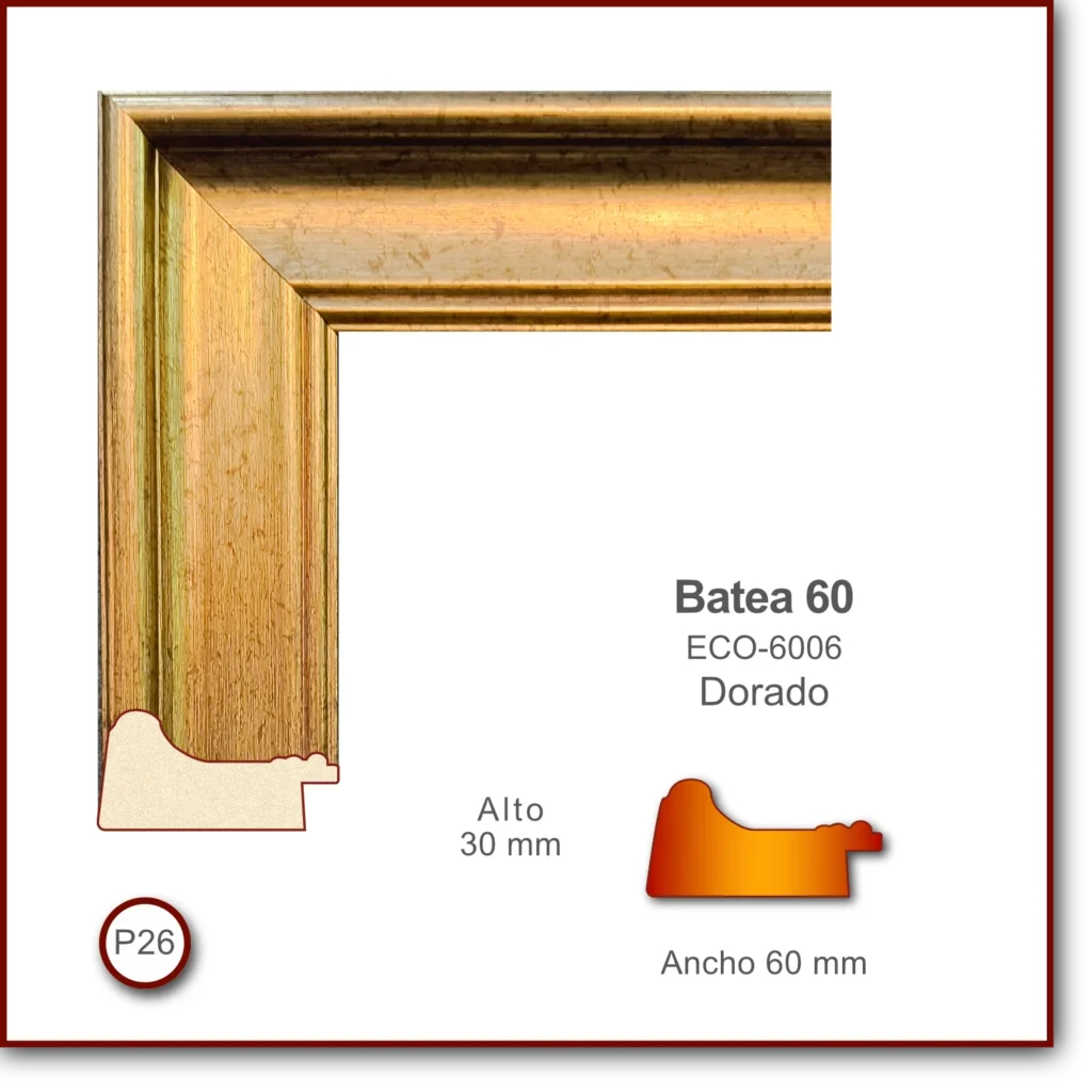 Batea 60 | Dorado | ECO-6006