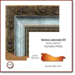 Batea Labrada 89 | Dorado con calle plata | 5033-8479/1