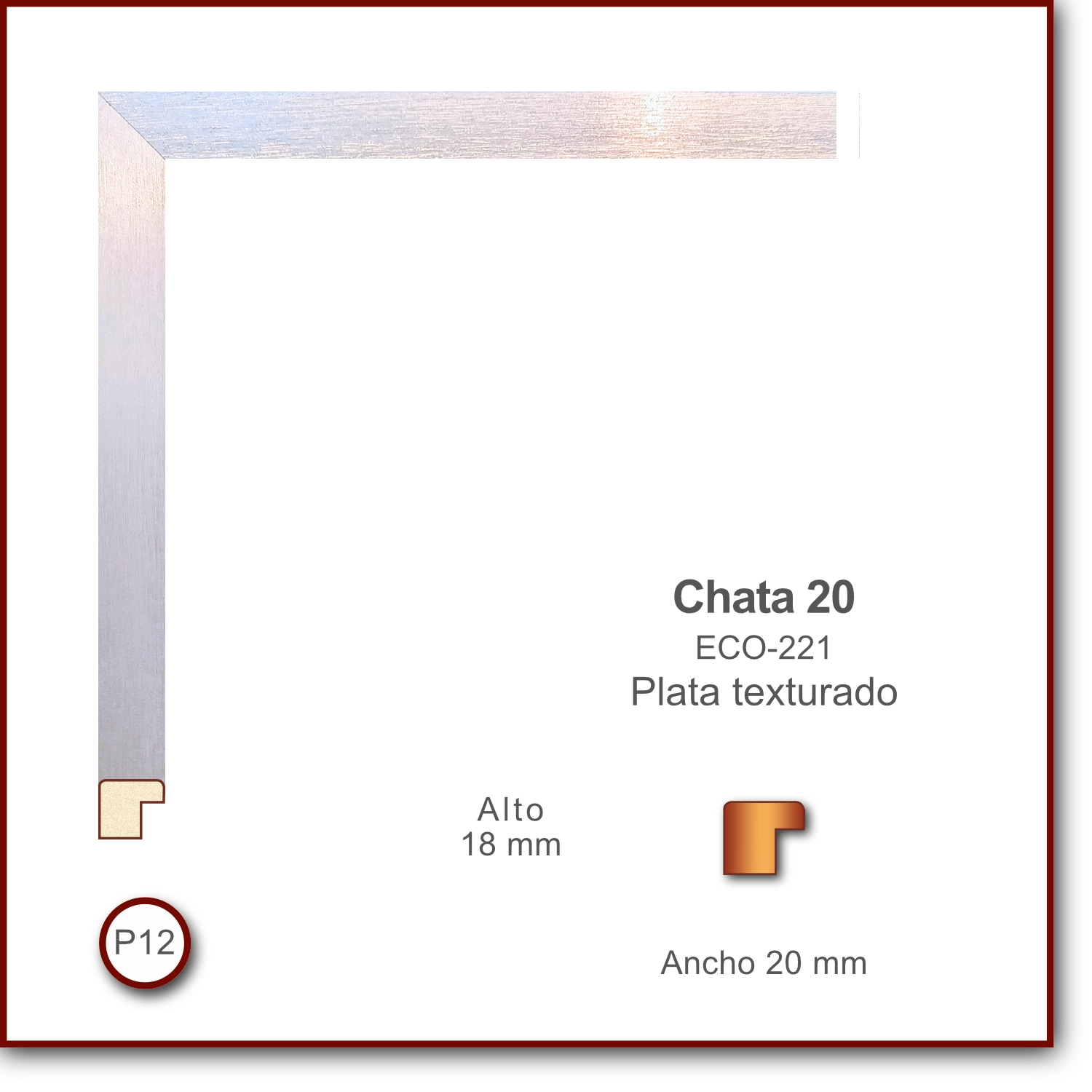 Chata 2018 | Plata Texturado | ECO-221