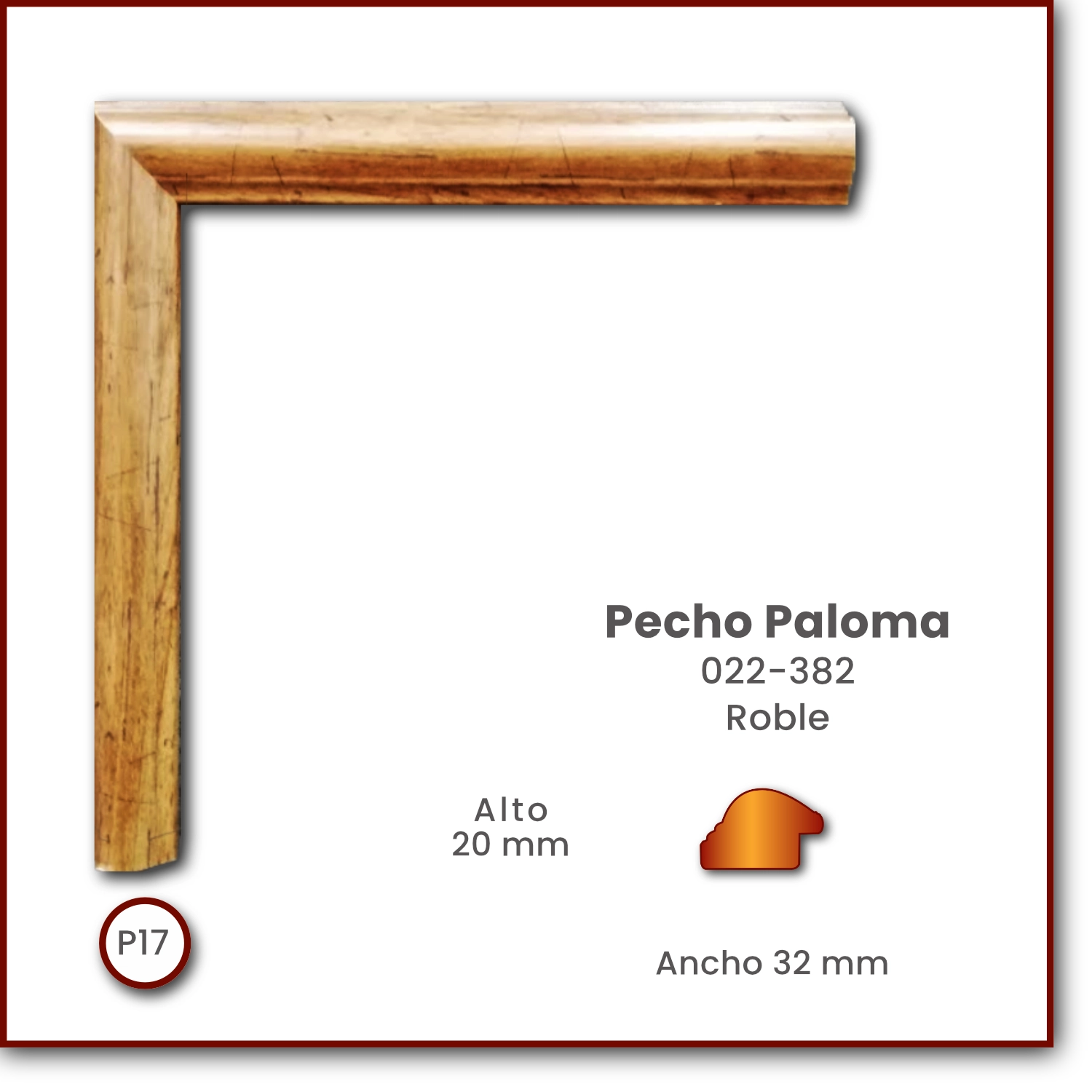 Pecho de Paloma 32 | Roble | 022-382