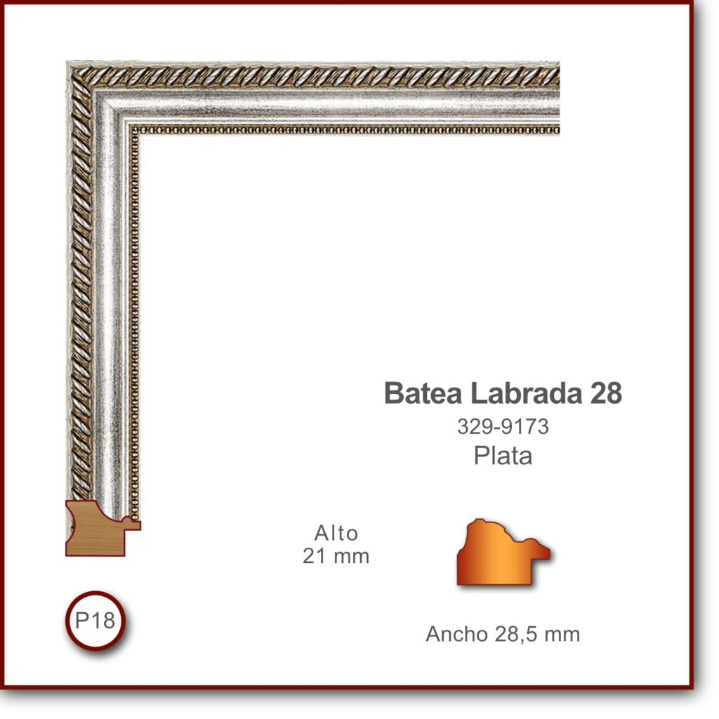 Batea Labrada 28 | Plateado | 329-9173