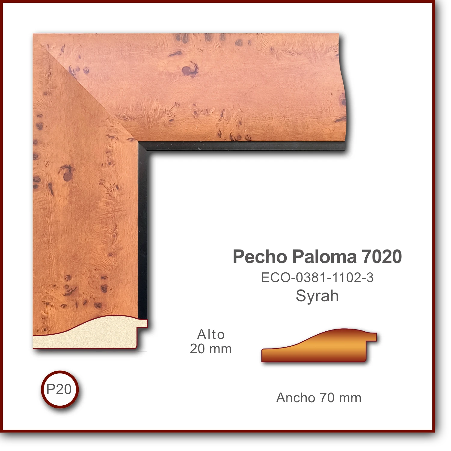 Pecho de Paloma 7020 | Syrah | ECO-0381-1102-3