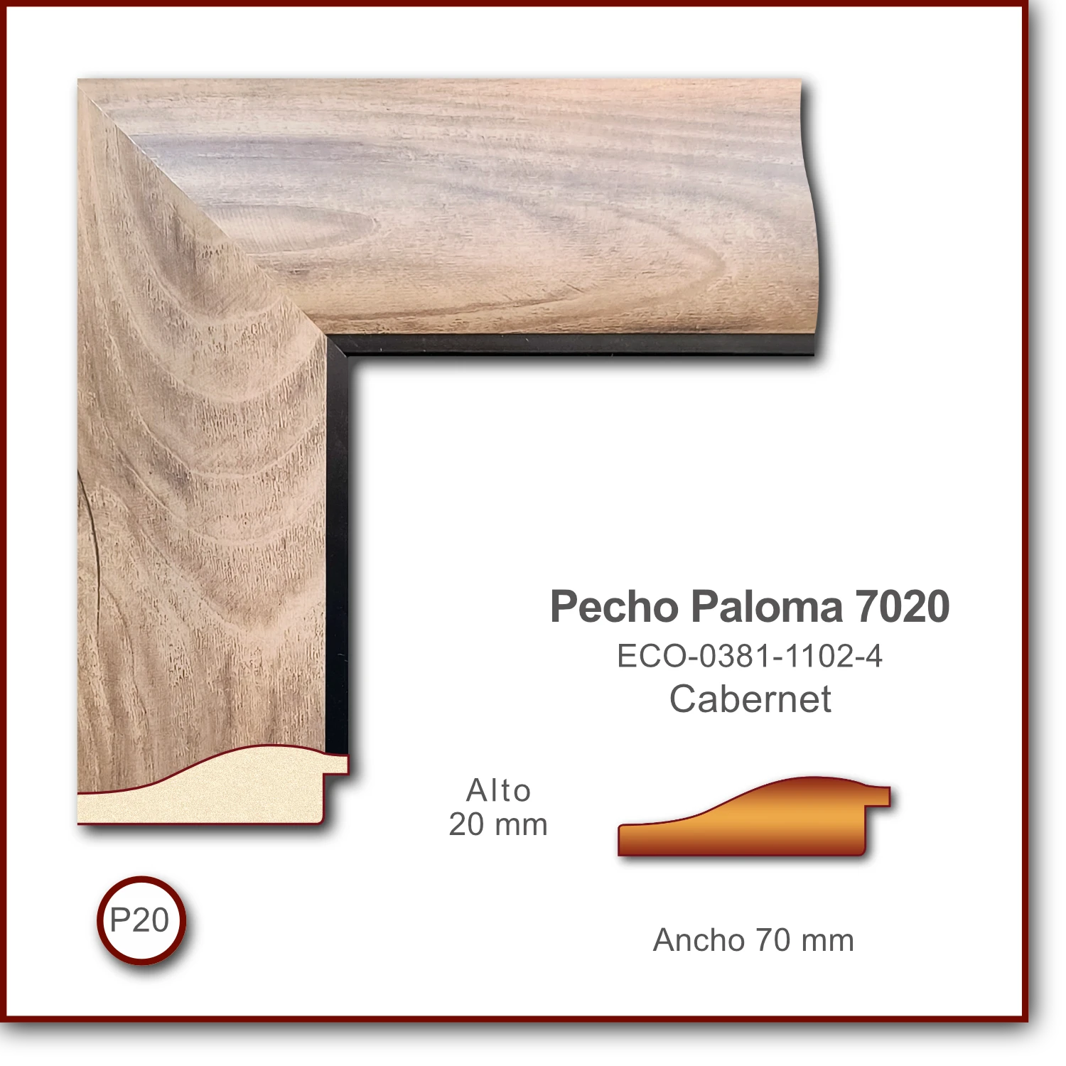 Pecho de Paloma 7020 | Cabernet | ECO-0381-1102-4