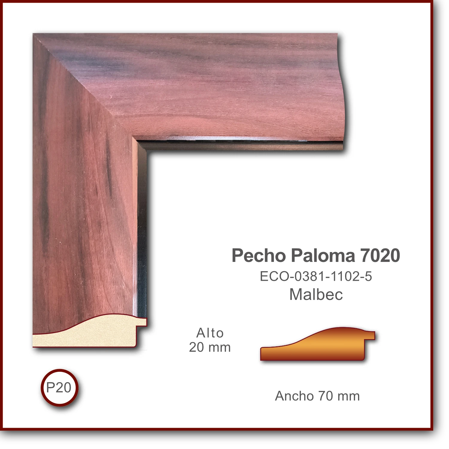 Pecho de Paloma 7020 | Cabernet | ECO-0381-1102-5