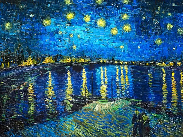 31042 | Vincent Van Gogh | Notte stellata sul Rodano