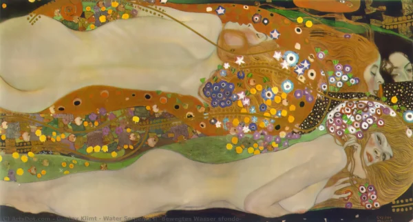 33497 | Gustav Klimt | Water serpents II / Wasserschlange II