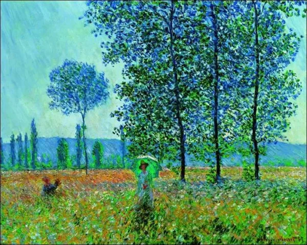 33502 | Monet | Campi in primavera | 80x60 cm.