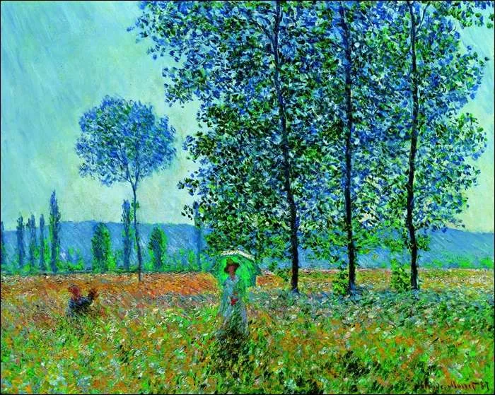 33502 | Monet | Campi in primavera | 80x60 cm.