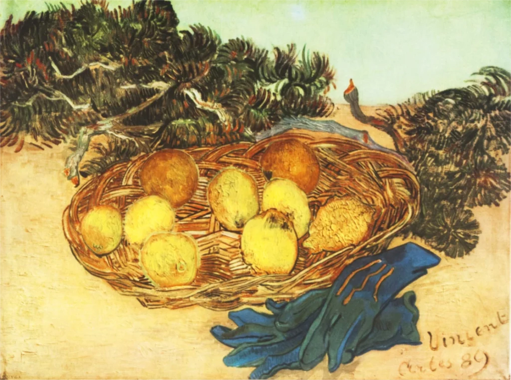 LI1463 | Vincent Van Gogh | Still Life Of Oranges And Lemons With Blue Gloves