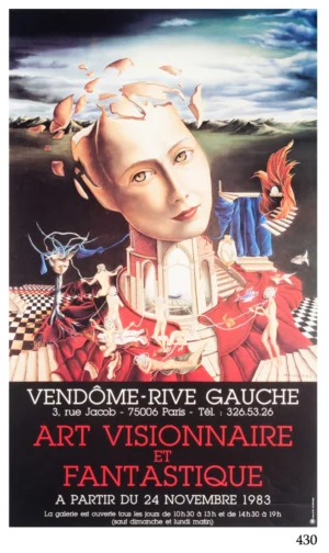 LI430 | Afiche Frances | Art visionnaire et fantastique (1983)